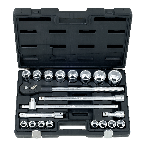 LICOTA MADE IN TAIWAN 21PCS 3/4" DR. FLANK SOCKET SET, 12PT 19-50MM