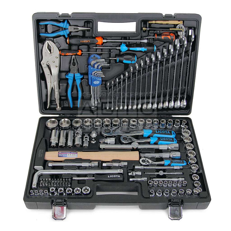 LICOTA MADE IN TAIWAN 131PCS 1/4" & 3/8" & 1/2" DR.SOCKET AND TOOL SET