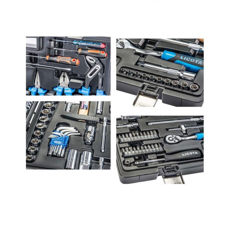 LICOTA MADE IN TAIWAN 90Pcs Socket and Tools Set