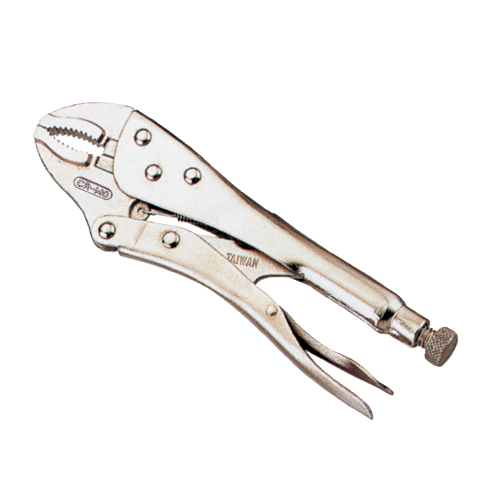 LICOTA MADE IN TAIWAN 7" CURVED JAW LOCKING PLIERS WITH WIRE CUTTER CR-V