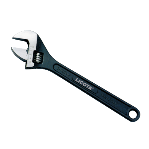 LICOTA MADE IN TAIWAN 15" ADJUSTABLE ANGLE WRENCH BLACK FINISH
