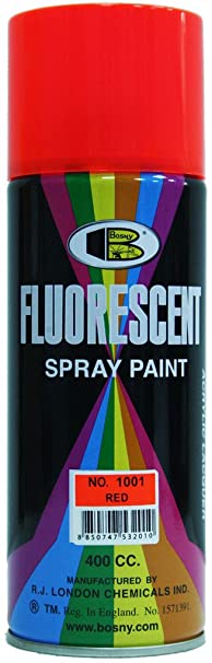 BOSNY FLUORESCENT RED SPRAY 1001