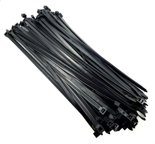 Black Cable Ties Made in Taiwan (pack of 100)