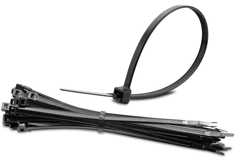 Black Cable Ties Made in Taiwan (pack of 100)