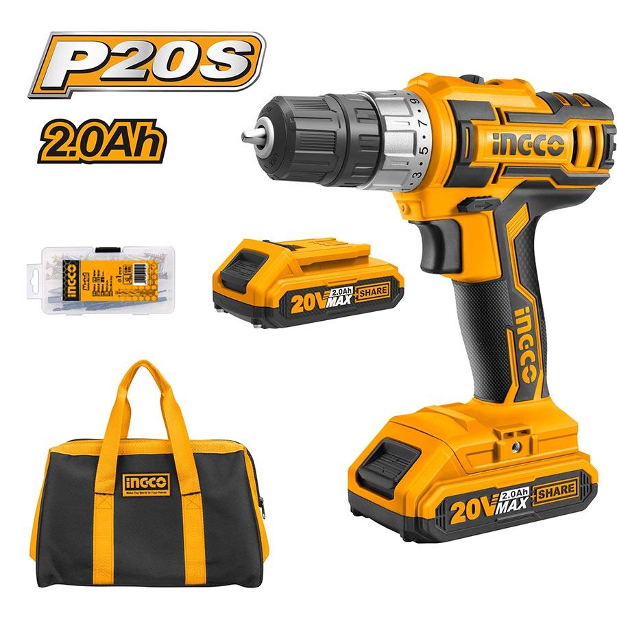Ingco Lithium-Ion cordless drill 20V CDLI20025