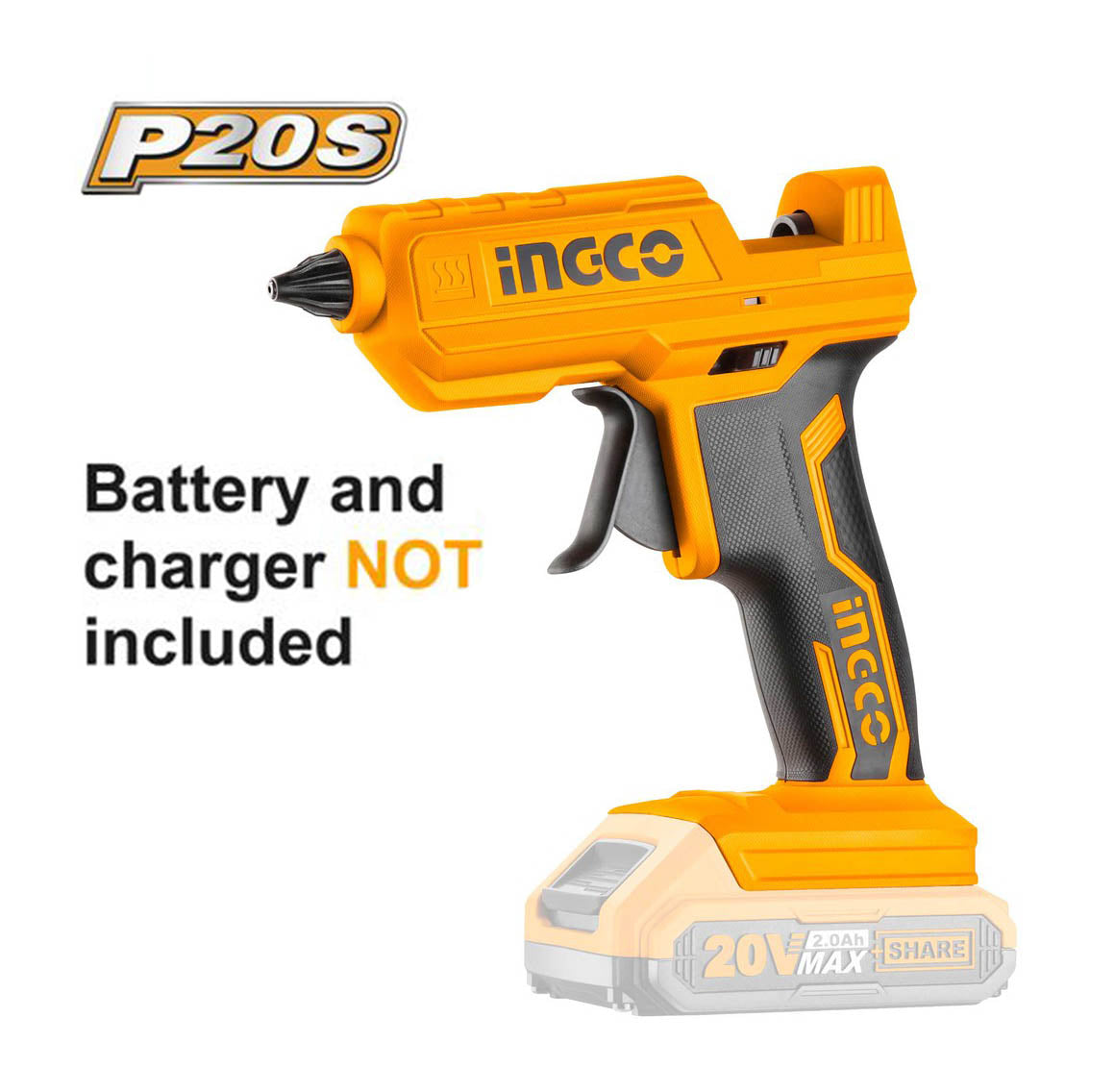 Ingco Lithium-Ion glue gun 20V CGGLI2001