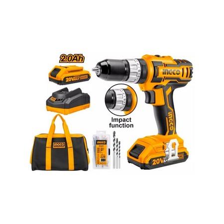Ingco Lithium-Ion impact drill 20V CIDLI2002