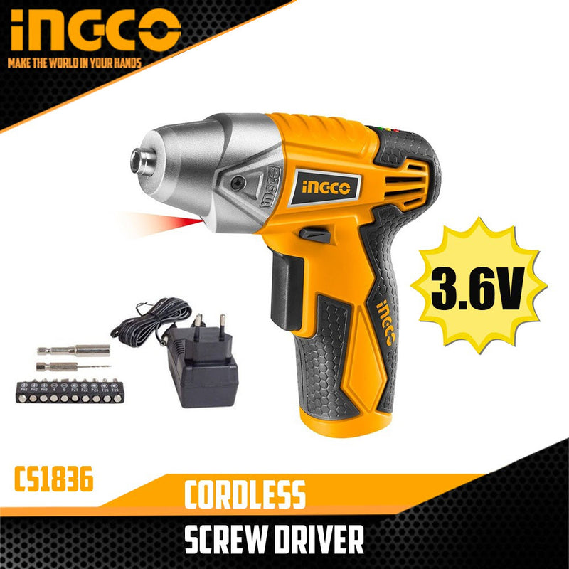 Ingco Cordless screwdriver 3.6V CS1836