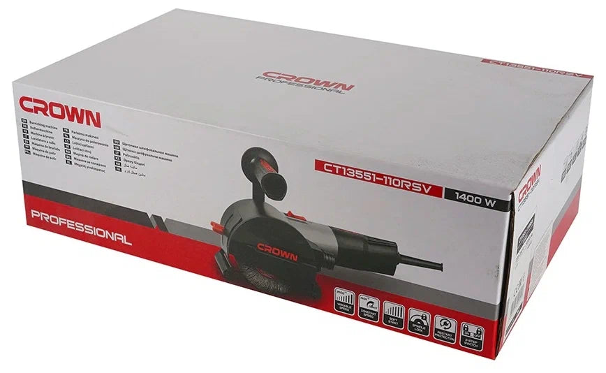 Crown Burnishing Grinding Polisher 1400W 110mm