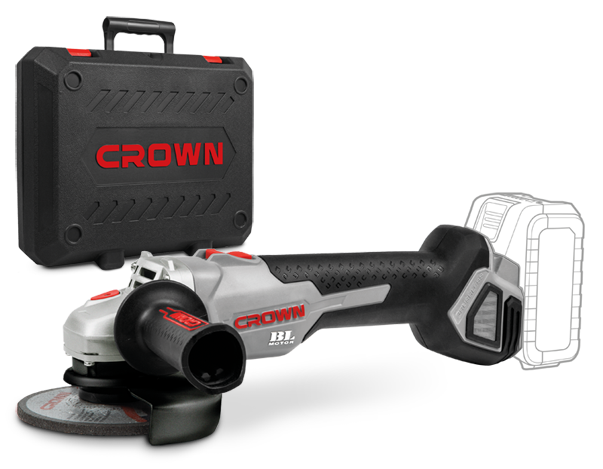 Crown  Cordless Angle Grinder 18/20V 125mm 5'' with extra battery