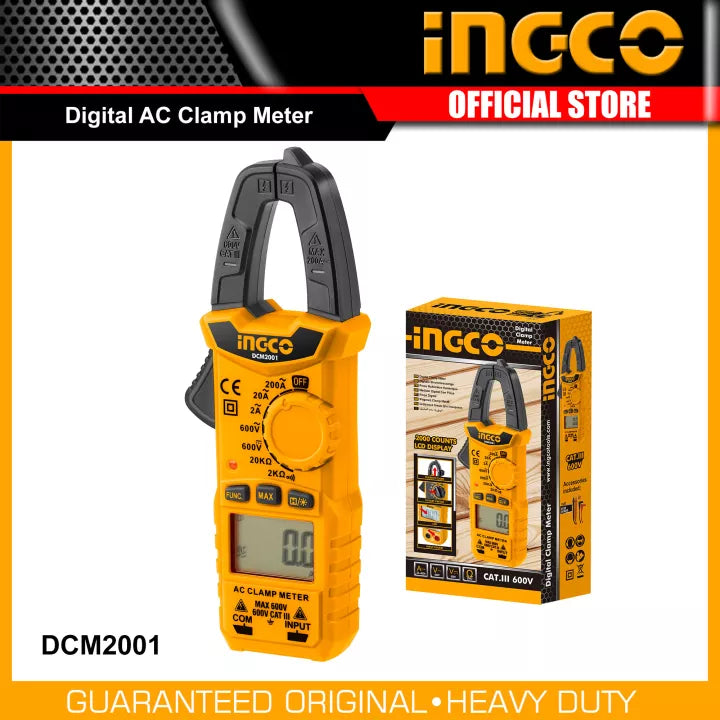 Ingco Digital AC clamp meter 2000 counts DCM2001