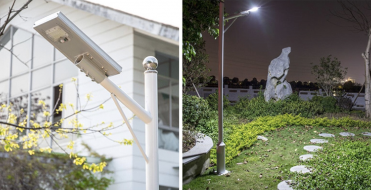 Aluminium solar LED street light with remote control 60w