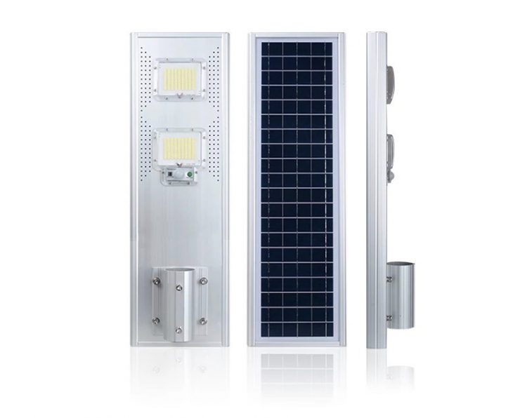 ALuminium solar LED street light with remote control 120w