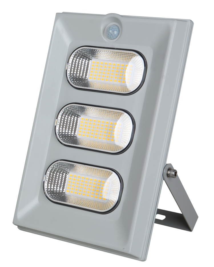 LED SOLAR FLOOD LIGHT WITH EXTERNAL SOLAR PANEL AND REMOTE CONTROL CIRCUIT 150W