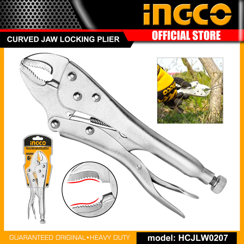 Ingco Curved jaw locking plier 7" HCJLW0207
