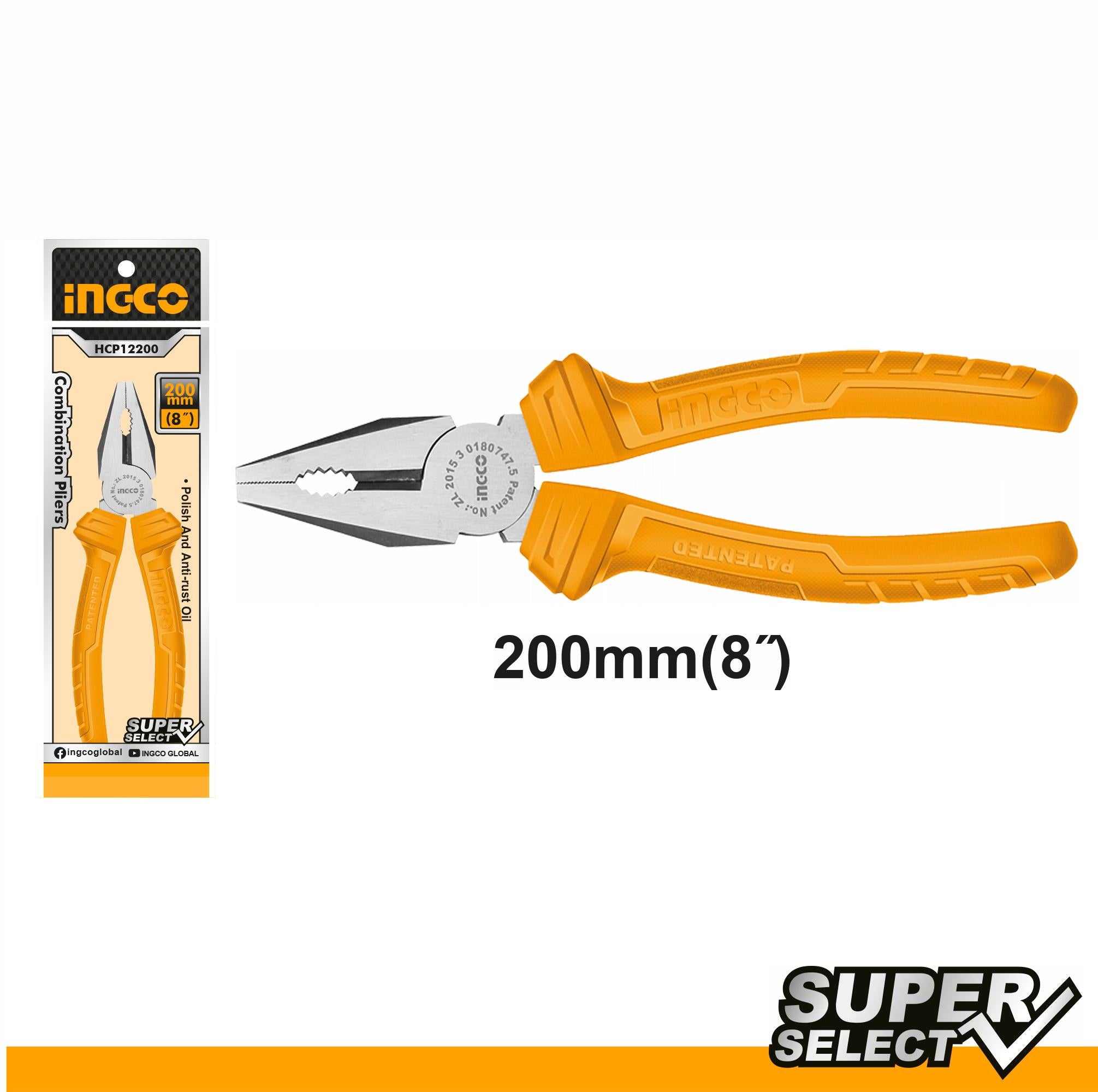 Ingco Combination pliers 8" HCP12200