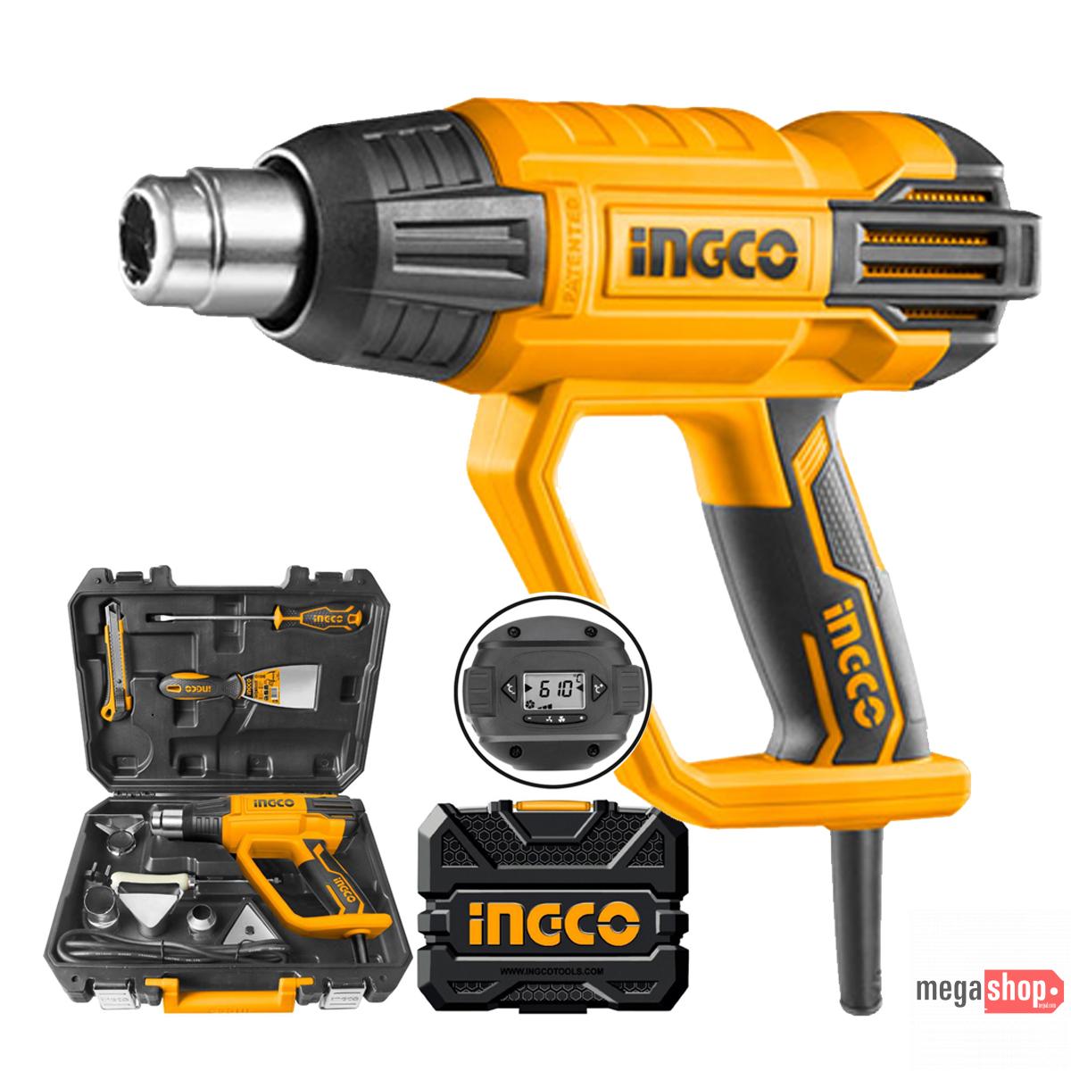 Ingco Heat gun 2000W with LCD Display HG200028-1