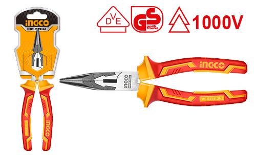 Ingco Insulated long nose pliers 6" HILNP28168