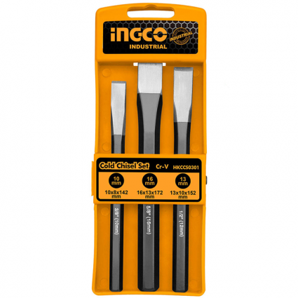 Ingco 3 Pcs Cold Chisel Set HKCCS0301