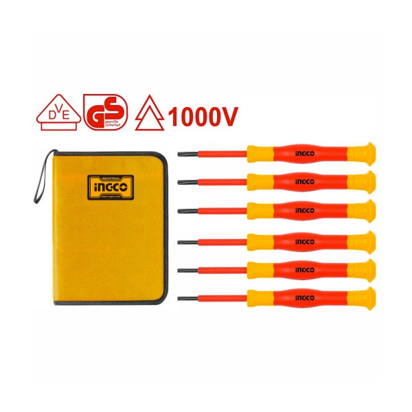 Ingco 6PCS Insulated precision screwdriver set HKIPSD0601
