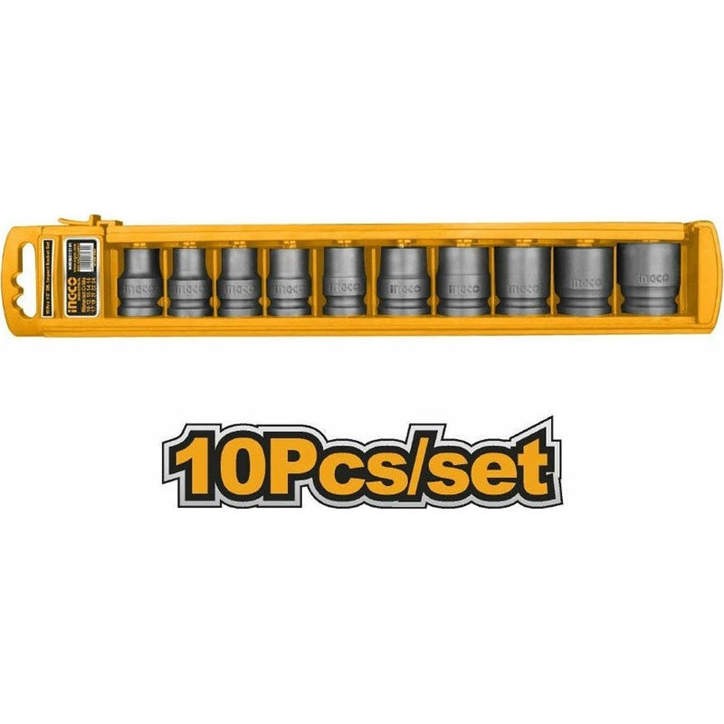 Ingco 10PCS 1/2" impact socket set HKISSD12101