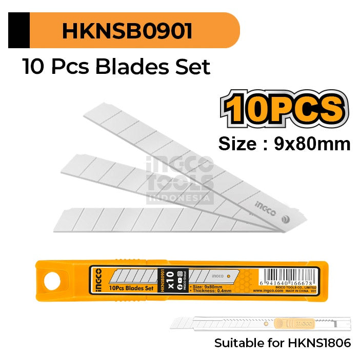 Ingco 10Pcs Blades Set HKNSB0901