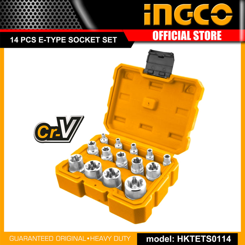 Ingco 14 Pcs E-type Socket Set HKTETS0114