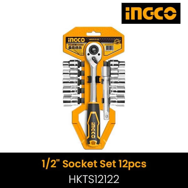Ingco 12Pcs 1/2" socket set HKTS12122