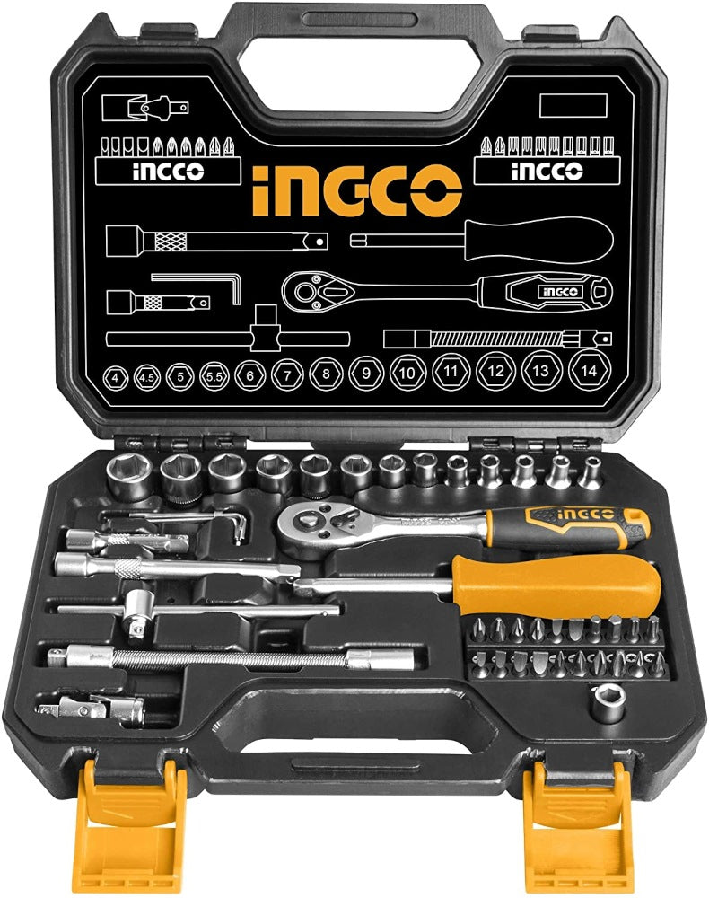 Ingco 45Pcs 1/4" socket set HKTS14451