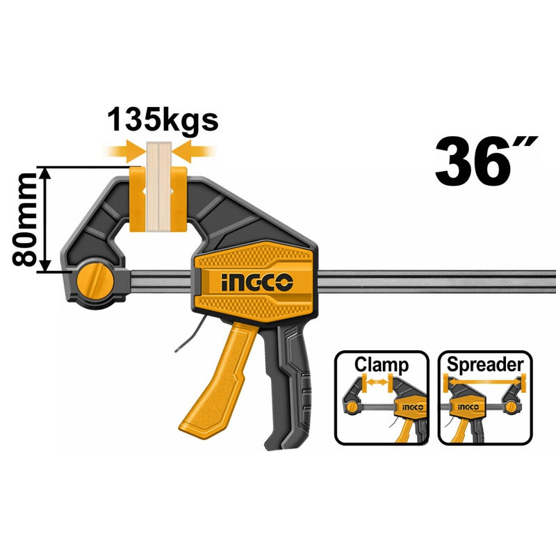Ingco Quick bar clamps 80x900mm HQBC36803