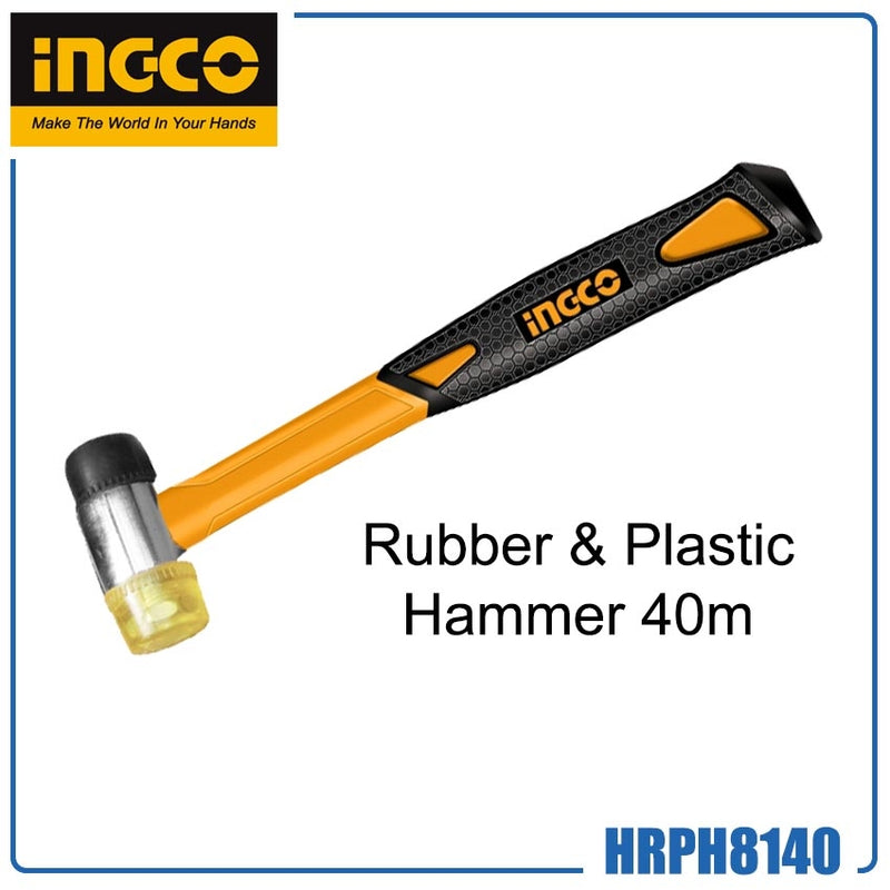 Ingco Rubber and plastic hammer 40mm HRPH8140