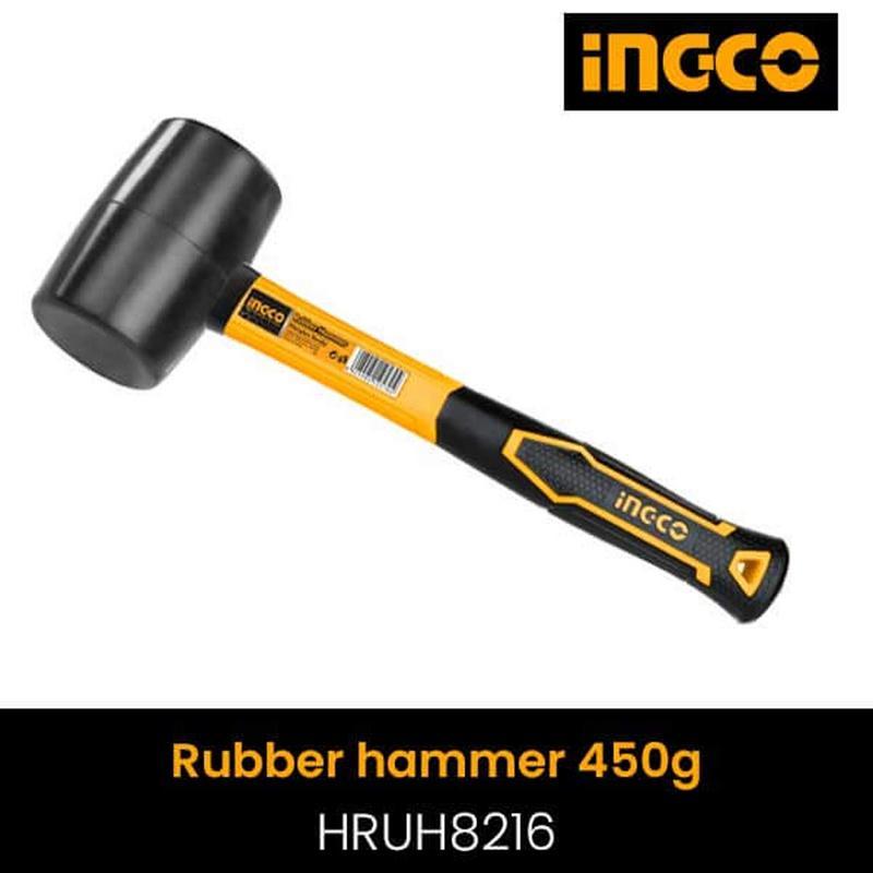 Ingco Rubber hammer 16oz/450g HRUH8216