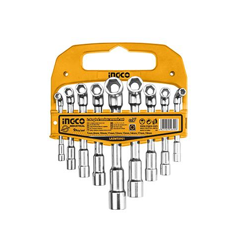 Ingco 9pcs L-Angled socket wrench set LASWT0901