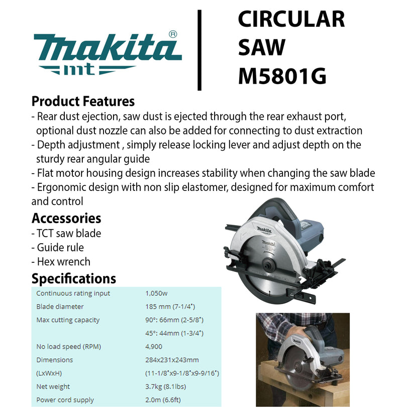 Makita 1050w clearance circular saw