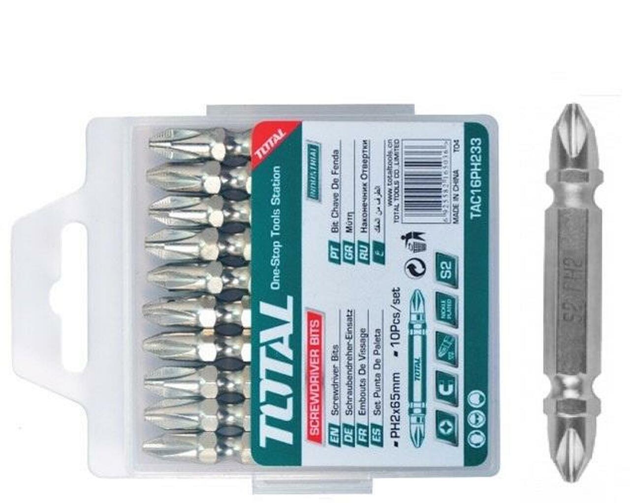 Total 10pcs Screwdriver bit TAC16PH233