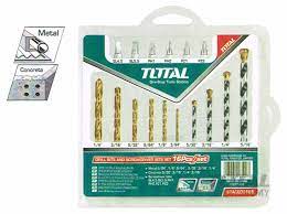 Total Drill bits and screwdriver bits set TACSD3165
