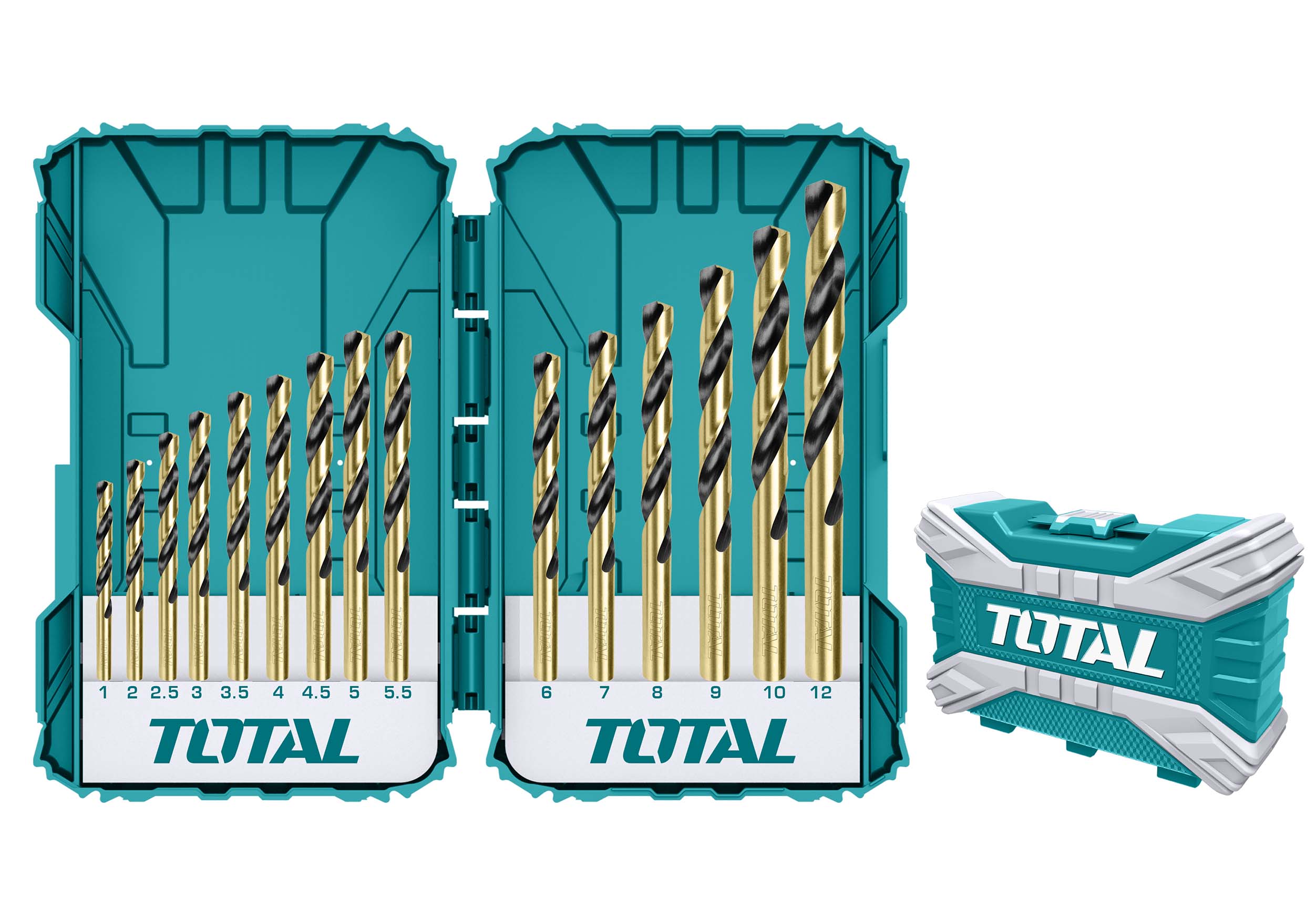Total 15pcs HSS  drill bits set TACSDL51501