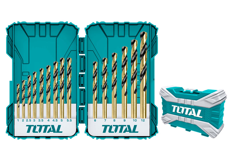 Total 15pcs HSS  drill bits set TACSDL51501