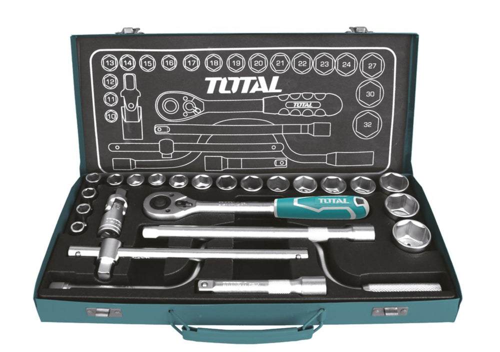 Total 24Pcs 1/2" socket set THT141253