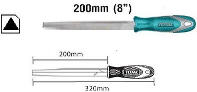 Total Triangle steel file 200mm THT91486