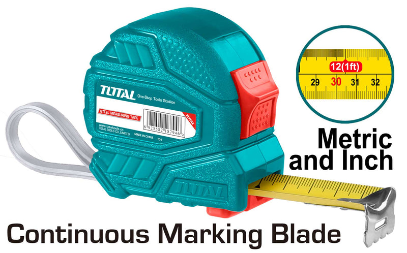 Total Steel measuring tape 5M X 19mm TMT126351