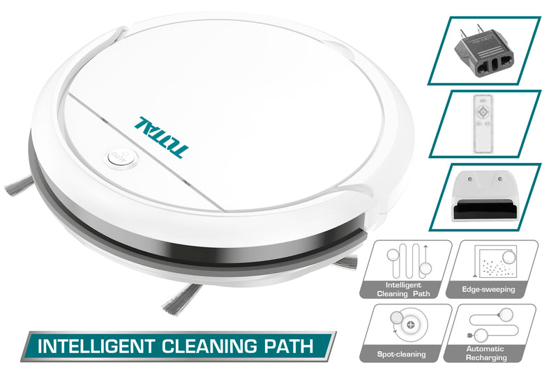 Total Robotic vacuum cleaner(Gyroscope style)