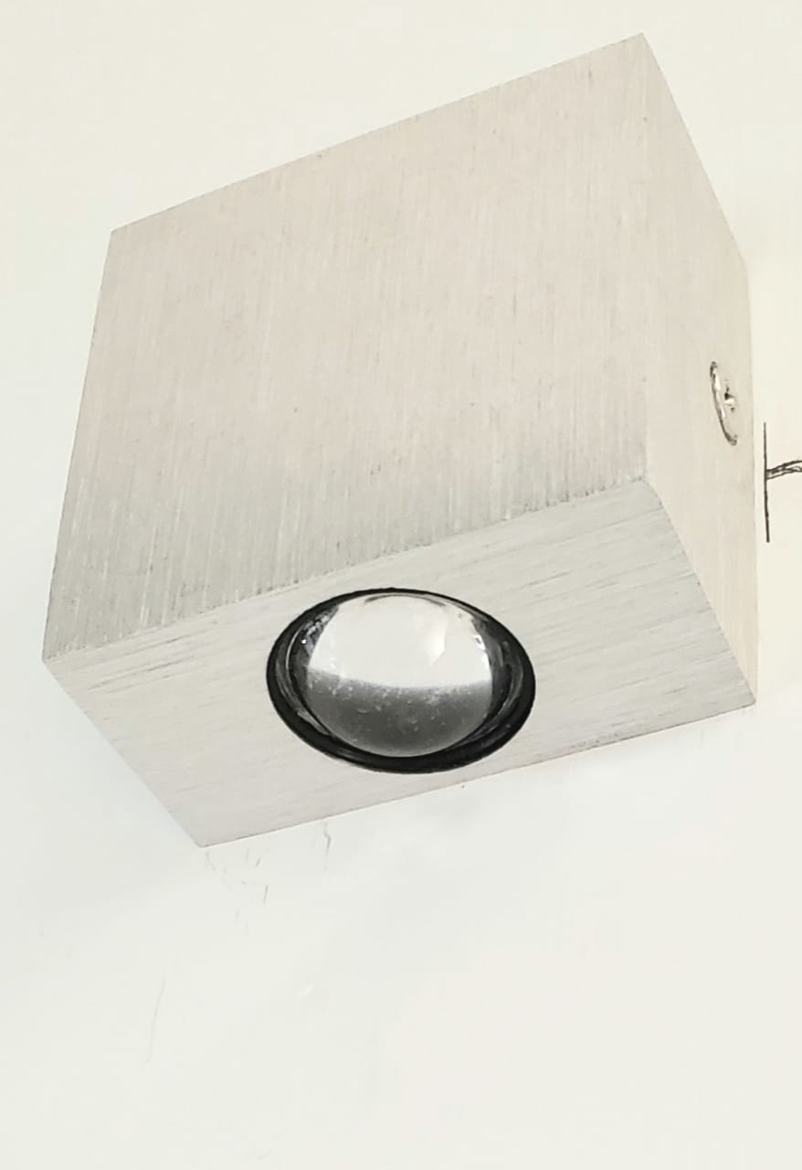 3w Stainless steel brushed single sided mini outdoor wall light IP65 3000K