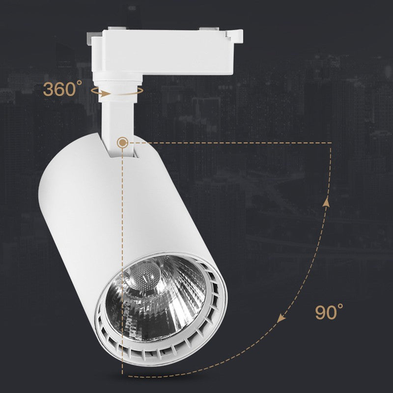 12w COB Tracklights (3000K white body)