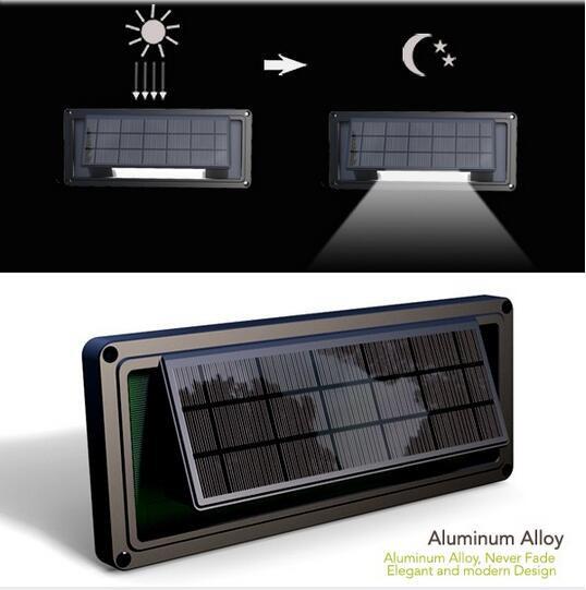 Aluminium solar step fence light 3000k without landscape LED