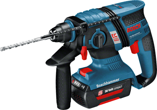 Bosch Cordless Rotary Hammer with SDS Plus, 36.0V, Brushless, Li-ion, Extra Battery Included GBH36V-EC Professional