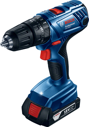 Bosch Cordless Percussion Driver Drill, 18.0V, Li-ion, Extra Battery Included, GSB180-LI Professional