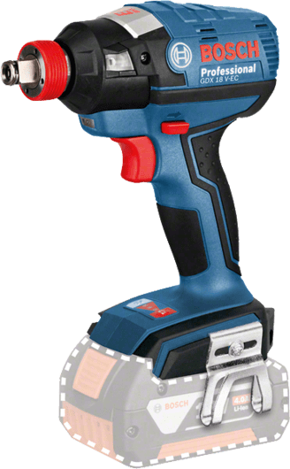 Bosch Cordless Impact Driver/Wrench, 18V, Brushless, Extra Battery Included, GDX18V-EC Professional