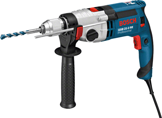 Bosch Hammer/Impact Drill, 1100W, Rotation Control Clutch (110V), GSB21-2RE-110V Professional
