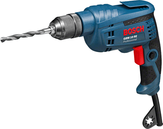 Bosch Drill, 450W, Keyless Chuck, GBM10RE Professional